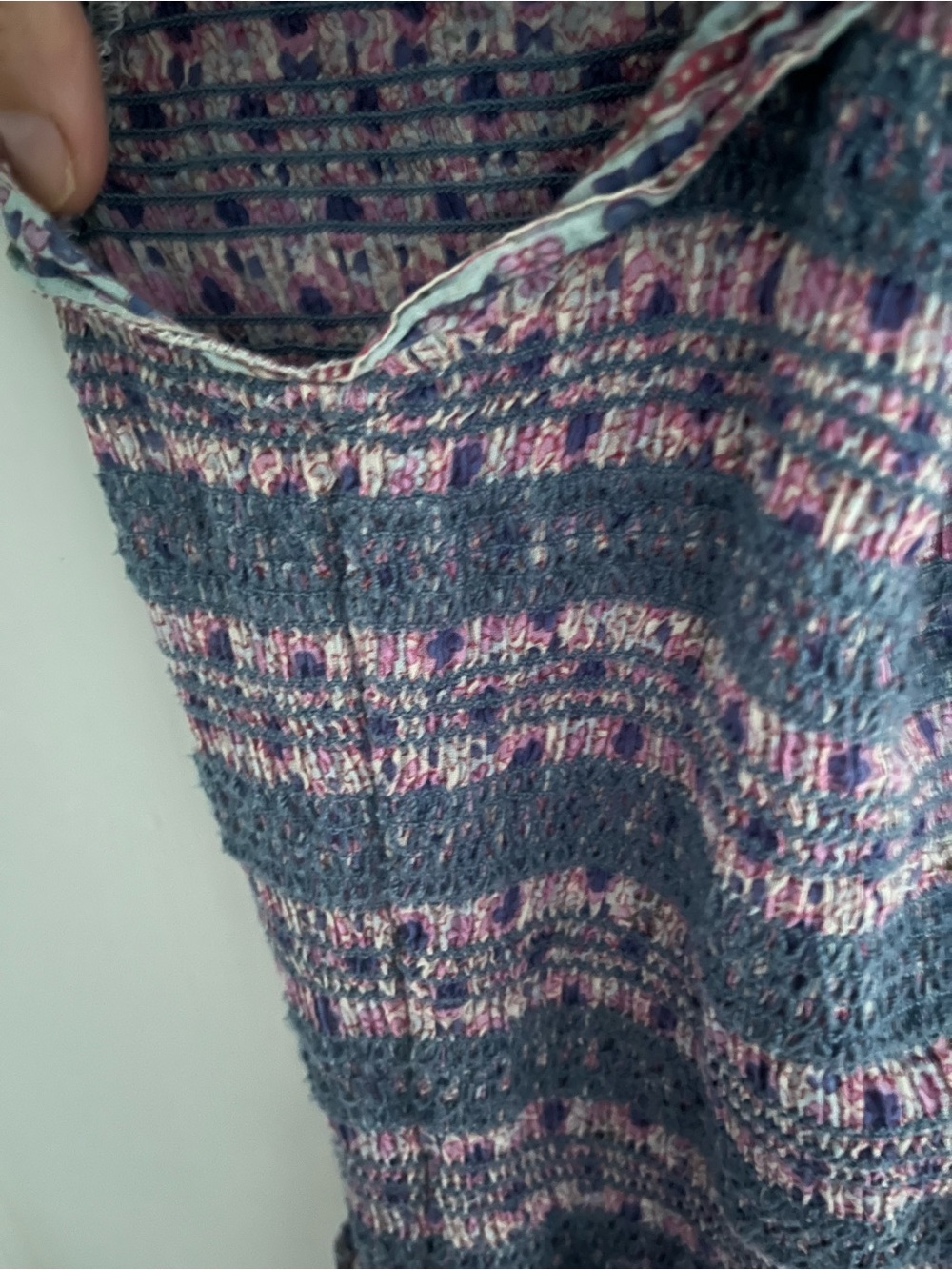 Sea New York Purple & Pink Floral Smocked Ruffle Top - Picture 7 of 8